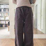 [MADE] Pron Pitch Napping Cotton Banding Long Wide Pants
