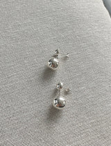 half and ball earring