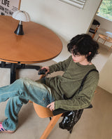 トランスステッチ長袖 (3 color)