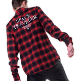 [UNISEX] Red Plaid Flannel Check Shirt (6655685427318)