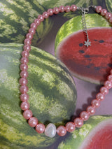 ブルームピンクパールネックレス/Bloom Pink Pearl Necklace