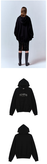テンパスベーシックフーディ/TEMPUS BASIC HOODIE [BLACK]