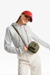 ポケットビンテージウォッシングミニクロスバッグ／POCKET VINTAGE WASHING MINI CROSS BAG [KHAKI]