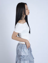 Off Shoulder Top, White
