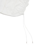CHERRY STRING SHIRRING WINDBREAKER [WHITE]