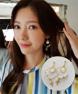 ホワイトドリームキャッチャーイヤリング / White Dream Catcher Earring (LOONA Yves Earring)