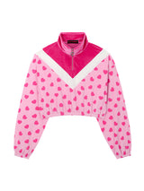 0 3 heart velvet crop top - PINK (6672195977334)