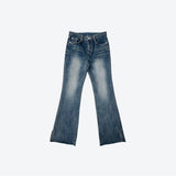 Slant Slit Bootcut Pants