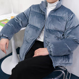 [Unisex] 2wayベルベットショートダウンジャケット