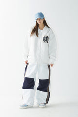 ビッグロゴカラーバーシティジャケット/BSR2223FWJK025 BIG LOGO COLLAR VARSITY JACKET CREAM
