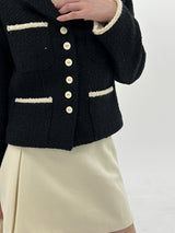 ウールツイードポイントジャケット / Wool Tweed Point Jacket (2color)