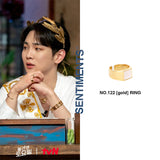 no.122リング / no.122 ring gold (#12 free size) shinee key pick