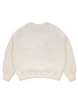 Women's Crop Bear Friends EmboJasu Sweatshirt CreamNavy(FCB3TS355W)