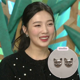 メルビーザキャット - キャットフェイスピアス / Melbie The Cat Series - Cat Face Piercing (Silver) (Red Velvet Joy, VIVIZ Sinb Piercing))