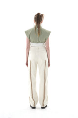 キルティングクロップベスト/QUILTING CROPPED VEST
