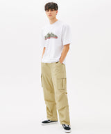 TWO TUCK CARGO STRING JOGGER PANTS (KHAKI) (6585162006646)