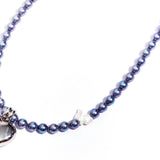 サージカルハートラビットブラックパールネックレス / SURGiCAL HEART RABBiT BLACK PEARL NECKLACE #94