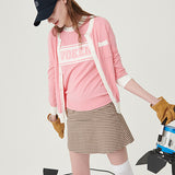 Logo jacquard knit set-up_pink (6659923869814)