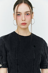 デニムミニドレス/Denim Mini Dress