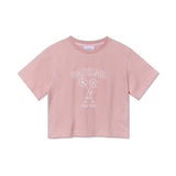 Flower Crop T-Shirts Pink