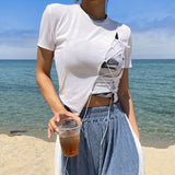 ツイストテンションクロップTシャツ