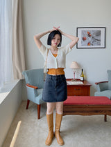 プロデュースショートスリーブカーディガン / Produce short sleeve cardigan (4color)