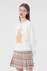 ウィティーバニーフラットニット／WITTY BUNNY FLAT KNIT [IVORY]