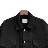 Buttoned Pocket Cotton Jacket (6684153217142)