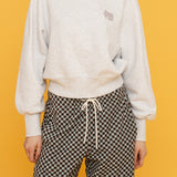 チェッカーボードバンディングパンツ/CHECKERBOARD BANDING PANTS_MINT CHOCO