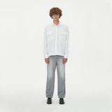 TWO POCKET HIDDEN BUTTONS SHIRTS_IVORY (6612825964662)