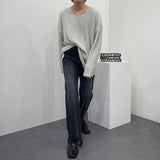 SKハッチVネックニット/SK Hacchi V-neck Knitwear (5 colors)
