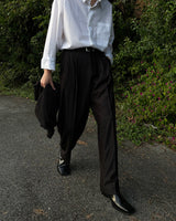 CR pint fake denim wide slacks (1 color)