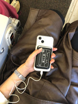 ロックンロールカセットmagsafeレザーポケットウォレット