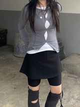 ゴープコアスパンデックスストラップスカートレギンス / Gorpcore spandex Strap Skirt Leggings