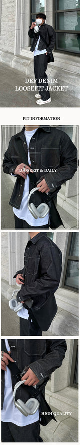 DEFデニムルーズフィットジャケット/DEF DENIM LOOSEFIT JACKET