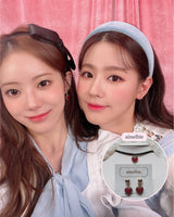 Burgundy Heart Earring and Choker Set