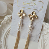 Longdrop Golden Flower Piercing