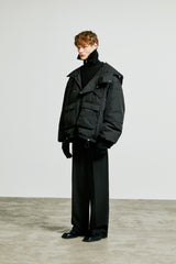 essential oversize duckdown peded parka black (6615478075510)