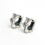 Sagitta-R1 silver hoop earring (4593063460982)