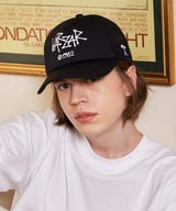 Palm Tree Logo Mesh Cap Black