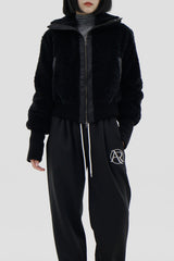 ブックルクロップハイネックジャケット/Bookle Crop High Neck Jacket (2color)