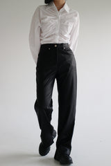 エンボレザーパンツ/Embo Leather Pants (2color)