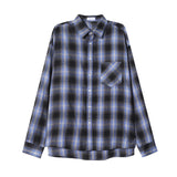 (UNISEX) スプレーディングボールドチェックシャツ