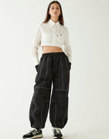 パラシュートパンツ/PARACHUTE PANTS BLACK