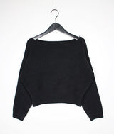 ソフトリップラインニット/Soft lip line knit (5color)