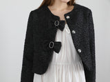 ツイードリボンジャケット / Tweed Ribbon Jacket Black