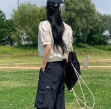 ポニーVネックアノラックショートスリーブTシャツ