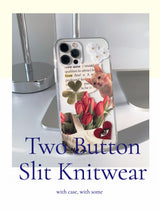 フラワーキャットコラージュフォンケース / Flower Cat Collage Phone Case