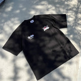 9090 × NERDUNIT King Logo Rhinestone Tee