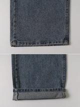 SD Washed Denim Wide Pants